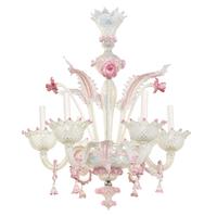A Murano Glass Six-Light Chandelier