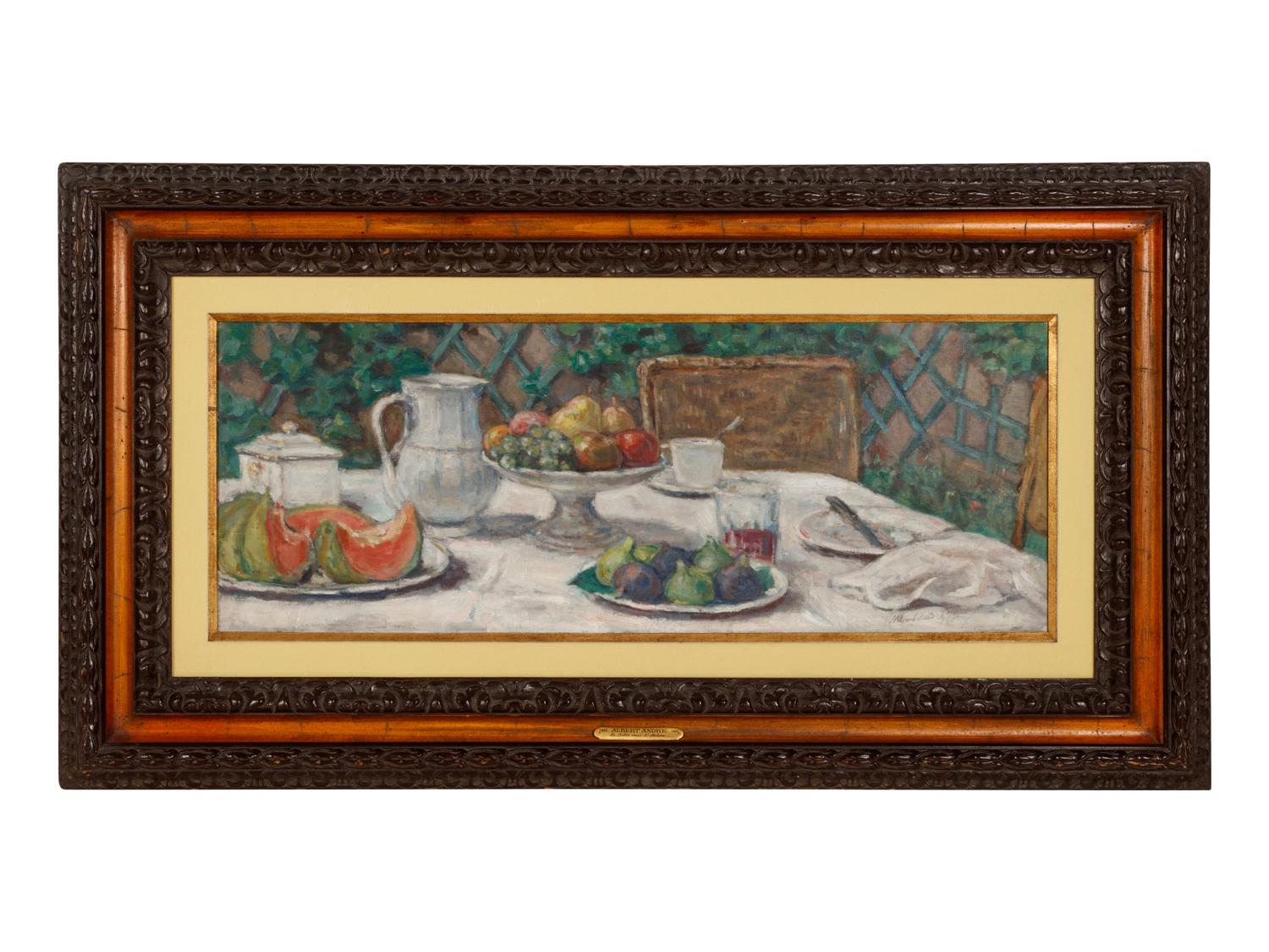 La table de déjeuner devant la treille , c. 1930-1940