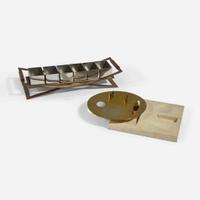 Amy Klein Reichert (American, b. 1959) and Lizzie Katz (American, b. 1990) Two Items: A Raised Seder Plate, San Francisco, CA, and A Seder Tray, Milwaukee, WI, 21st century