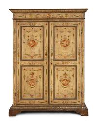 A Venetian Style Painted Armoire