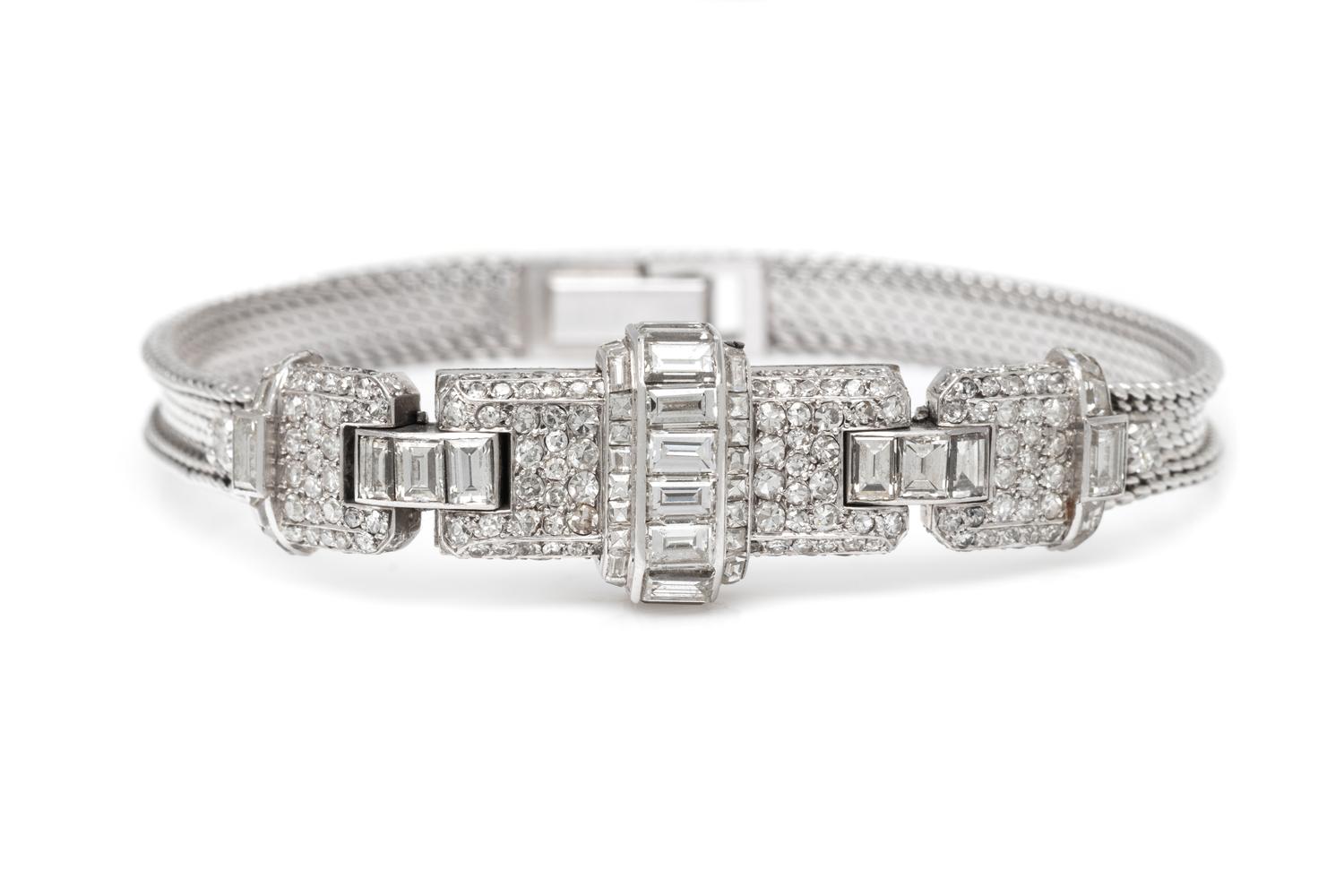JAEGER-LeCOULTRE, PLATINUM AND DIAMOND SURPRISE WRISTWATCH