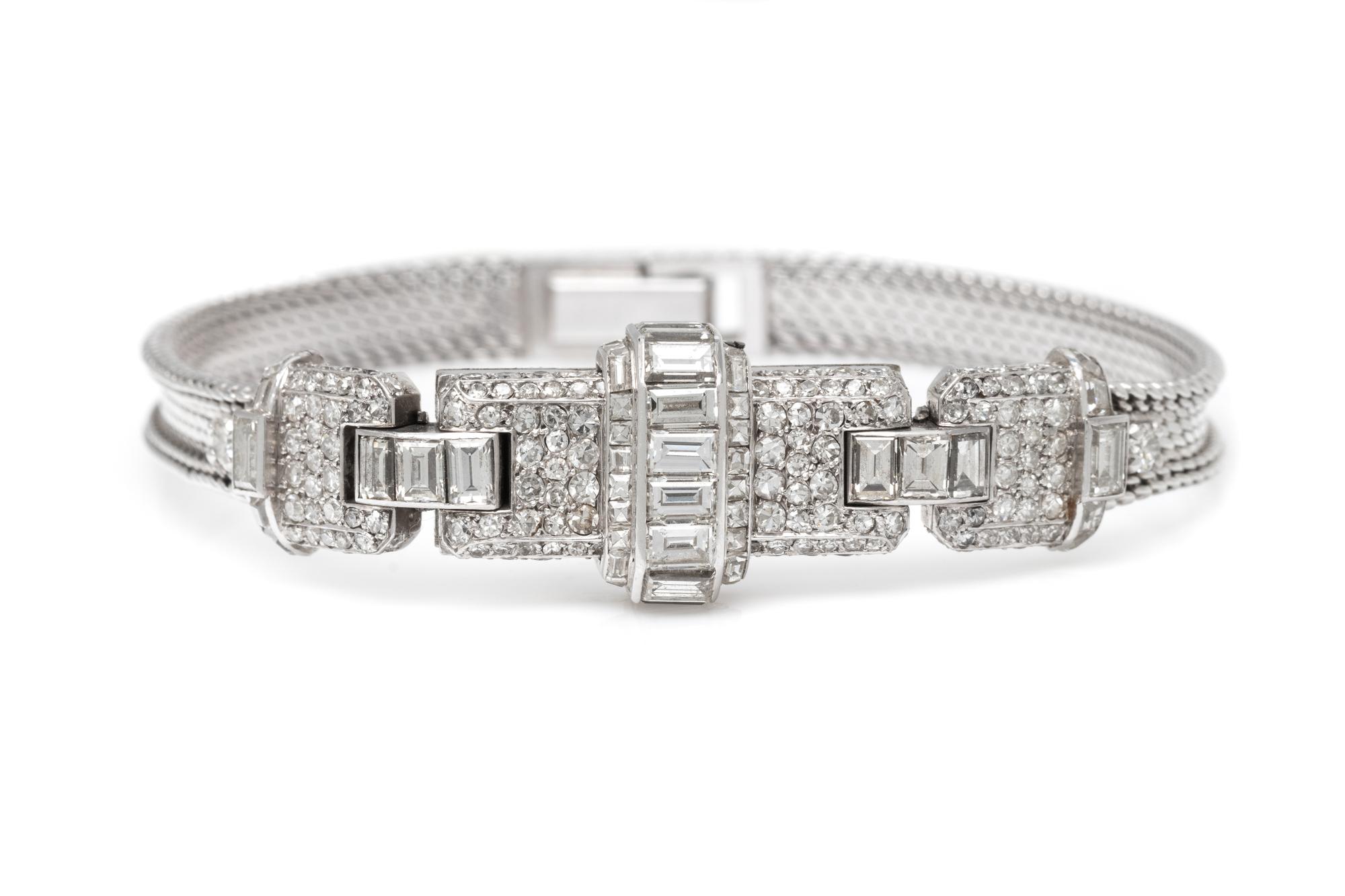 JAEGER-LeCOULTRE, PLATINUM AND DIAMOND SURPRISE WRISTWATCH