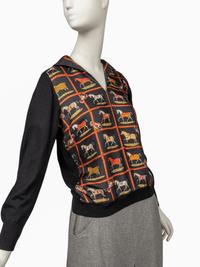 Hermès Collection: Silk Print Blouse, One Skirt, One Culotte, One Belt, 1970-80s