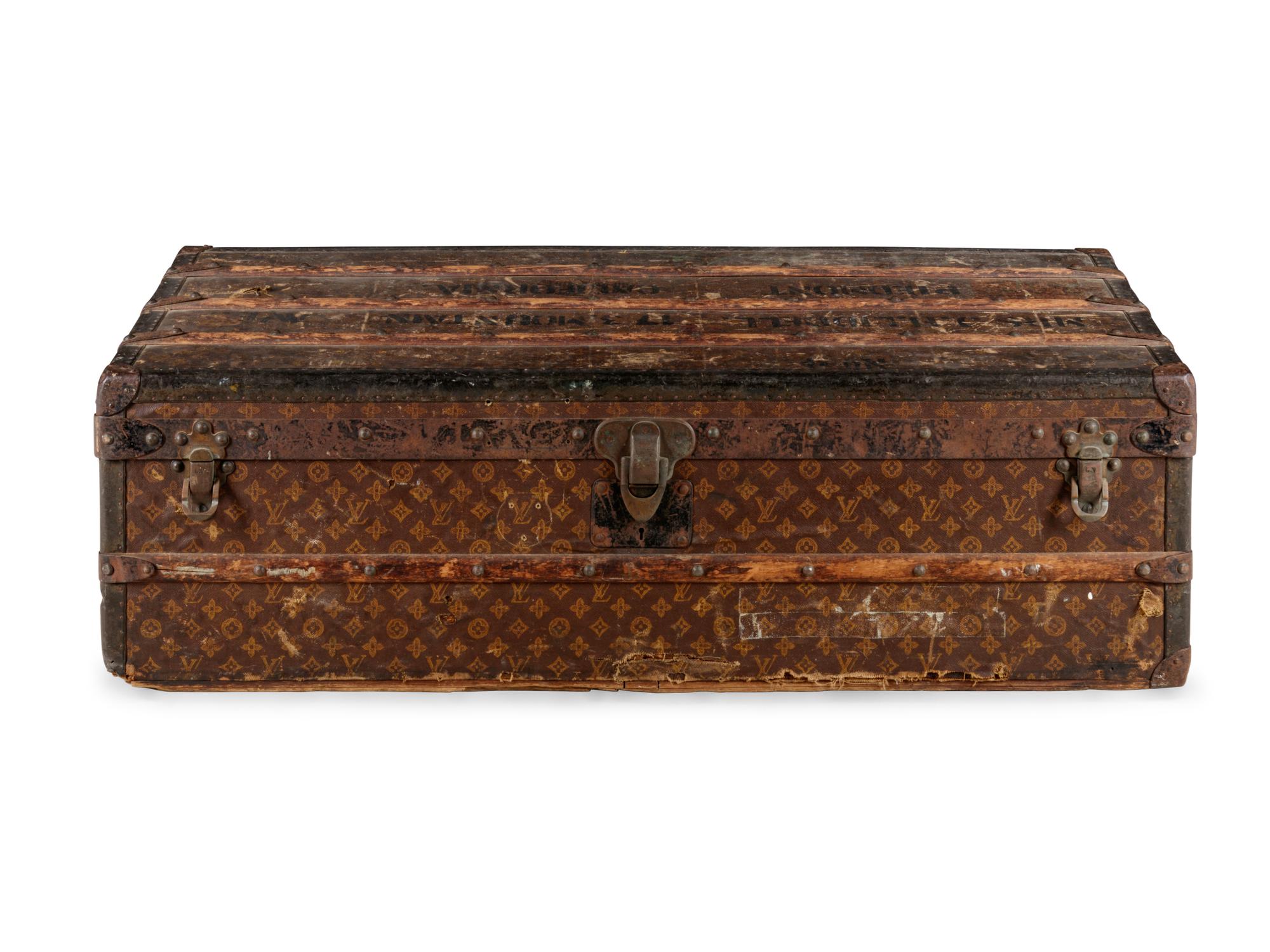 A Louis Vuitton Steamer Trunk