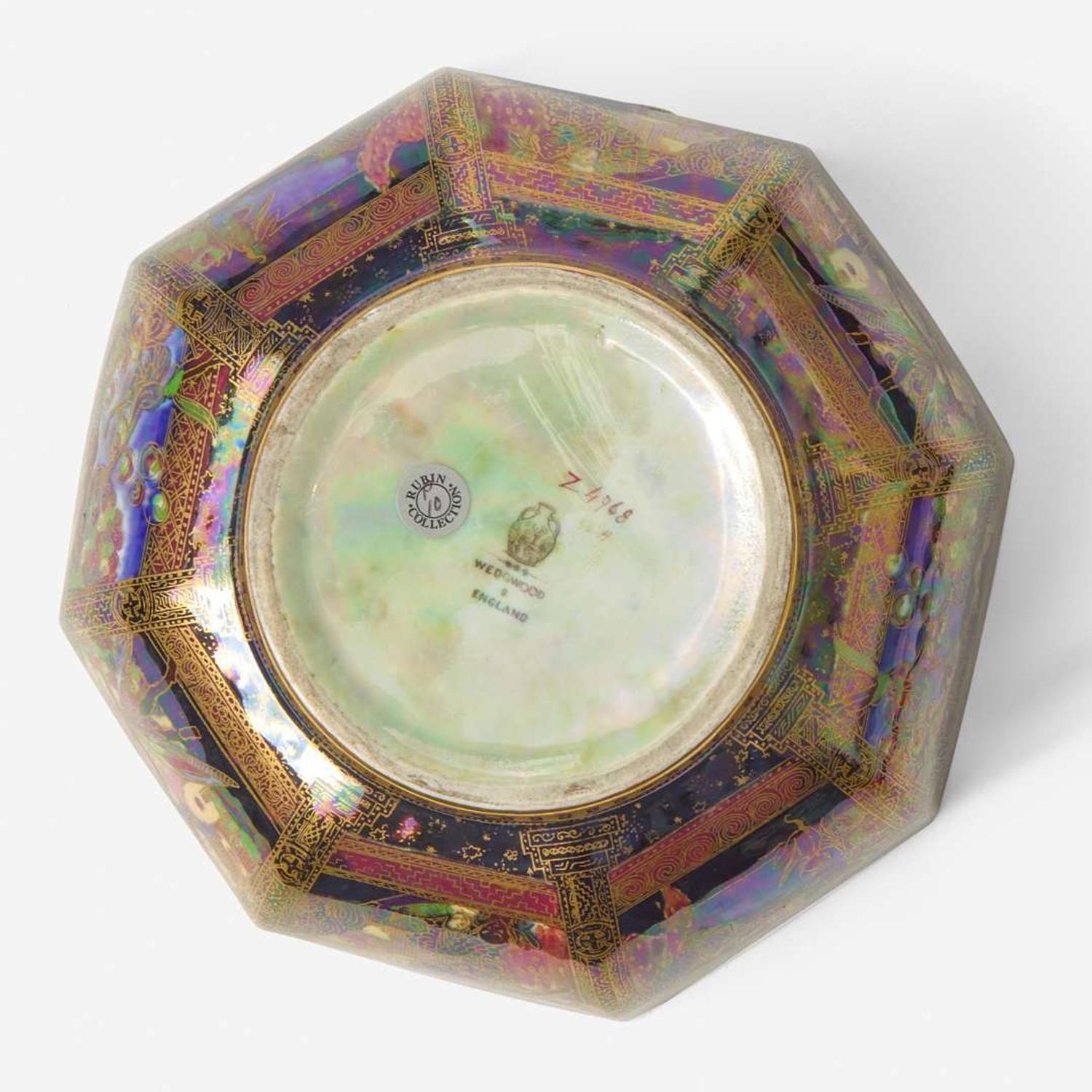 A Wedgwood Fairyland Lustre "Gargoyles" Octagon Bowl, UK, circa 1920