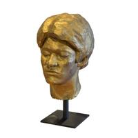 Artist Made Composition Bust 5" W x 7" D x 15" H — United States, Circa 1960