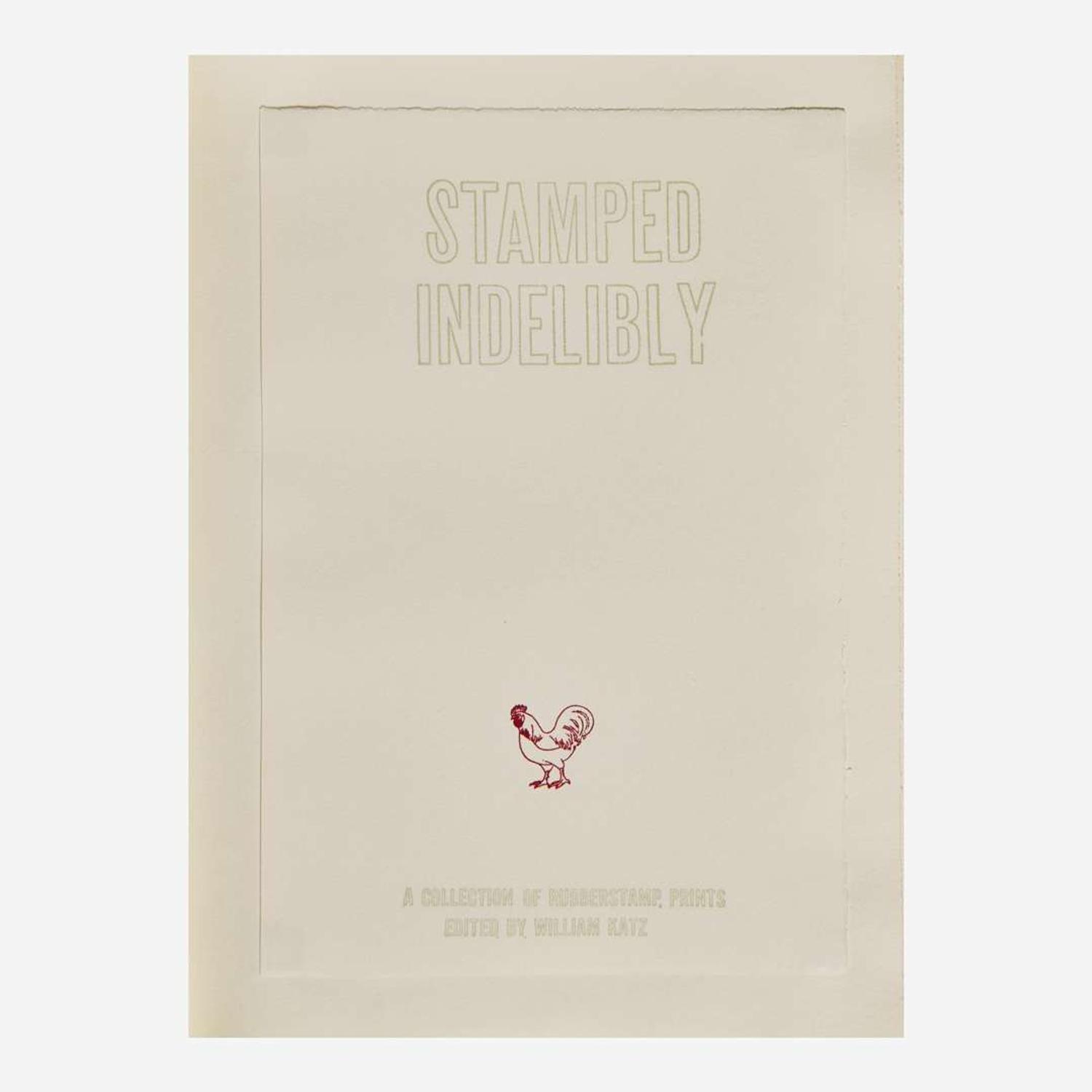 [Art] Warhol, Andy, and Claes Oldenburg and Robert Indiana, et al. Stamped Indelibly: A Collection of Rubberstamp Prints