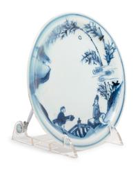 A Chinese Blue and White Porcelain Plate