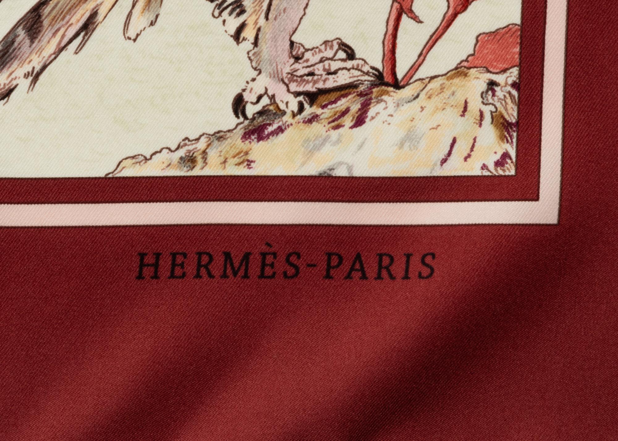 Hermès Kermit Oliver 90cm Silk Scarf