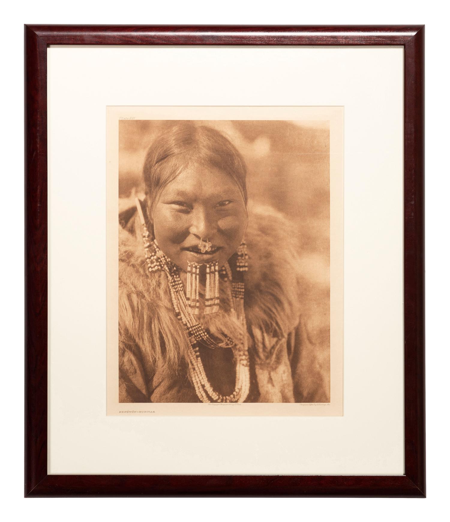 [NATIVE AMERICANS]. CURTIS, Edward (1868-1952). Kenowun-Nunivak and Lone Chief - Oto.
