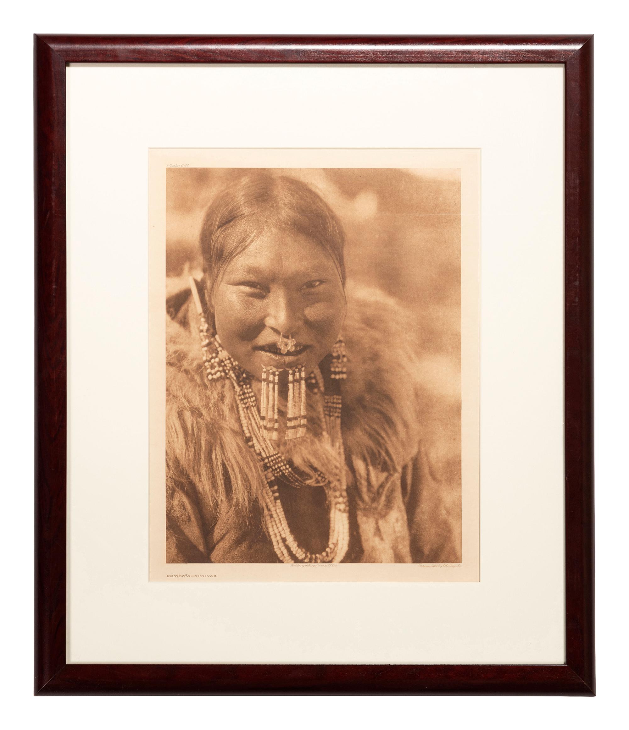 [NATIVE AMERICANS]. CURTIS, Edward (1868-1952). Kenowun-Nunivak and Lone Chief - Oto.
