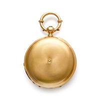 JACOT FRÉRES, YELLOW GOLD HUNTER CASE POCKET WATCH