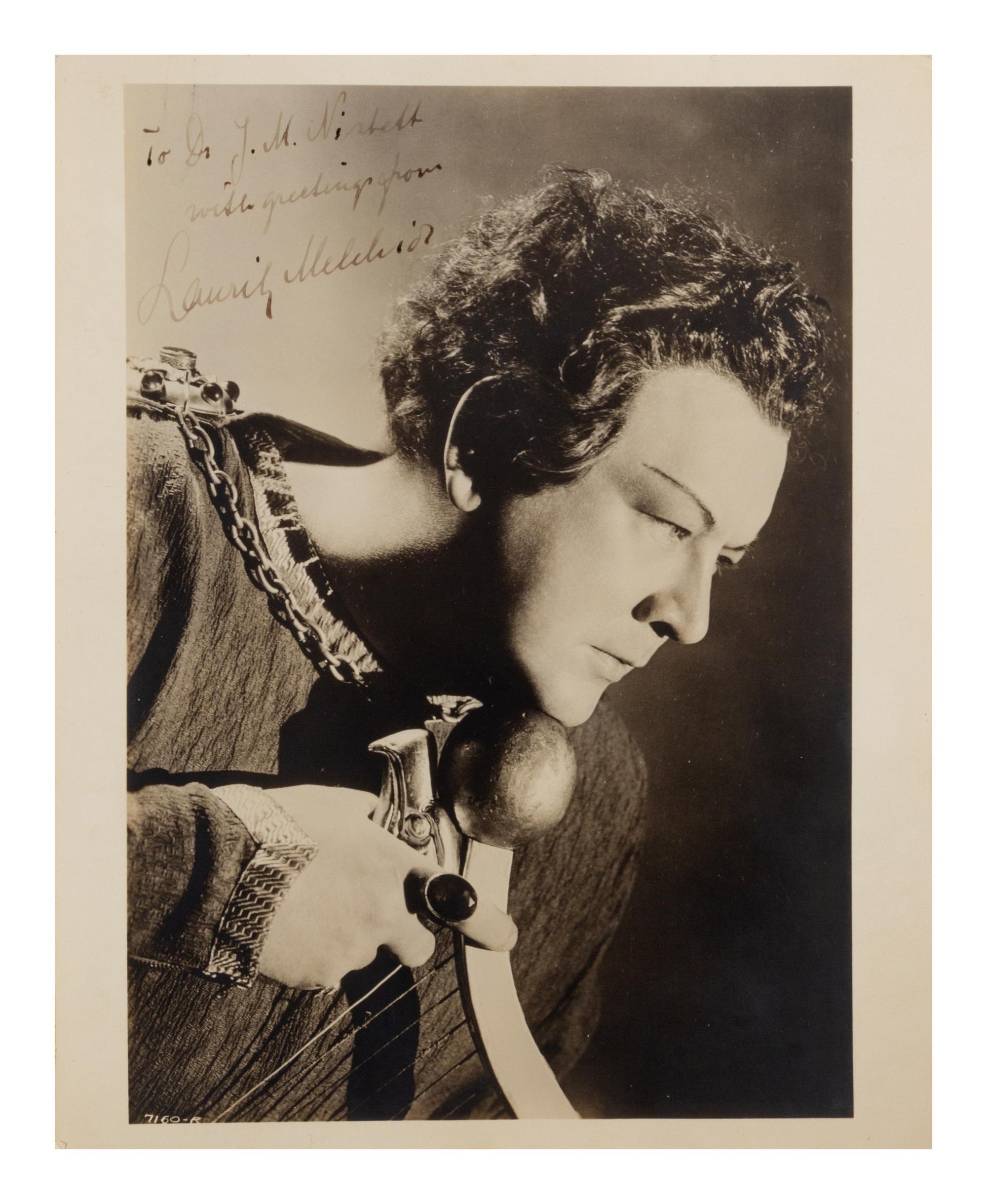 [20TH-CENTURY OPERA SINGERS]. A group of 6 photographs of opera singers from the 1940s, most signed, comprising images of: