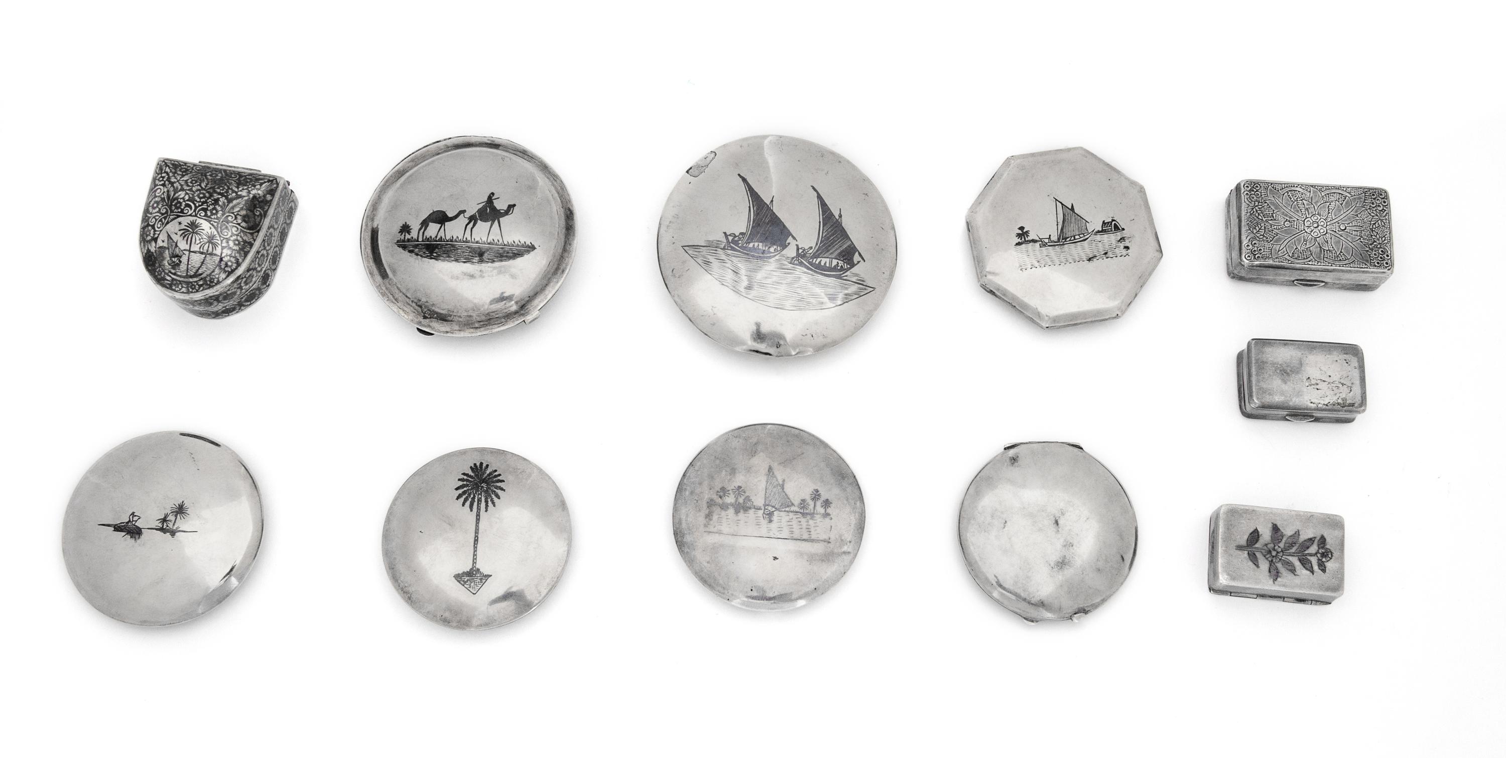 Eleven Iraqi Silver Items