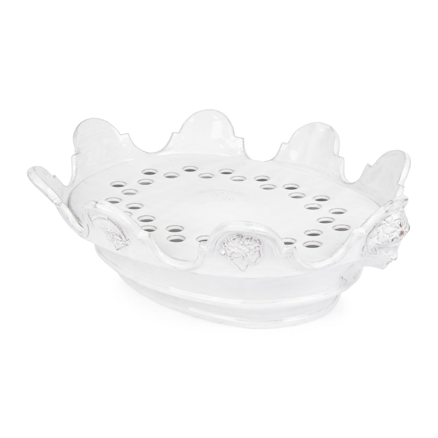 A White Glazed Earthenware Monteith