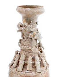 Four Chinese Pottery Funerary Vases