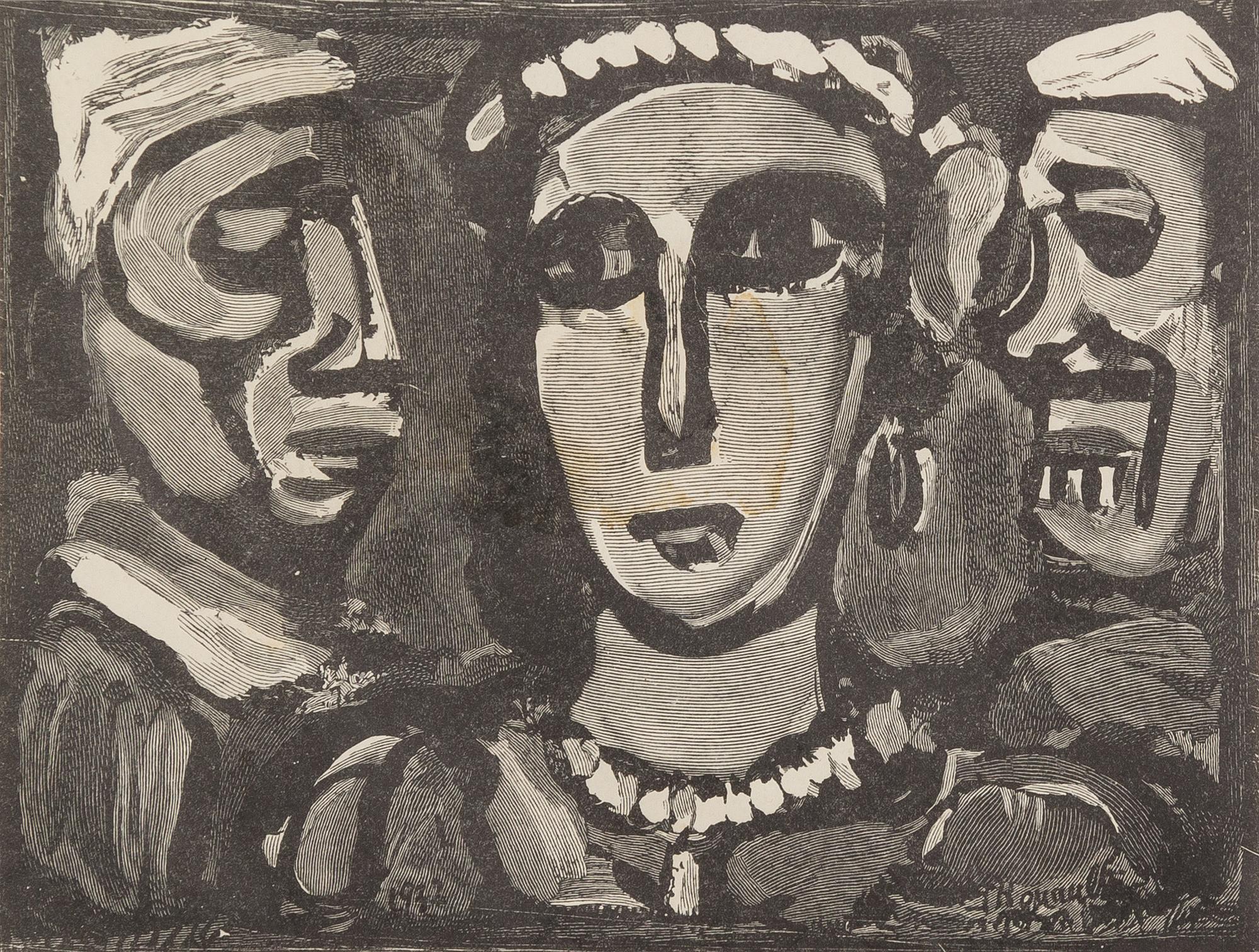 Georges Rouault, (French, 1871-1958), Les Visages