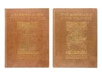 [RACKHAM, Arthur (1867-1939), illustrator]. WAGNER, Richard (1813-1883). [The Ring of the Niblung]. The Rhinegold & the Valkyrie . -- Siegfried & the Twilight of the Gods . Margaret Armour, translator. London and New York: William Heinemann and Doubleday Page & Co., 1910, 1911.