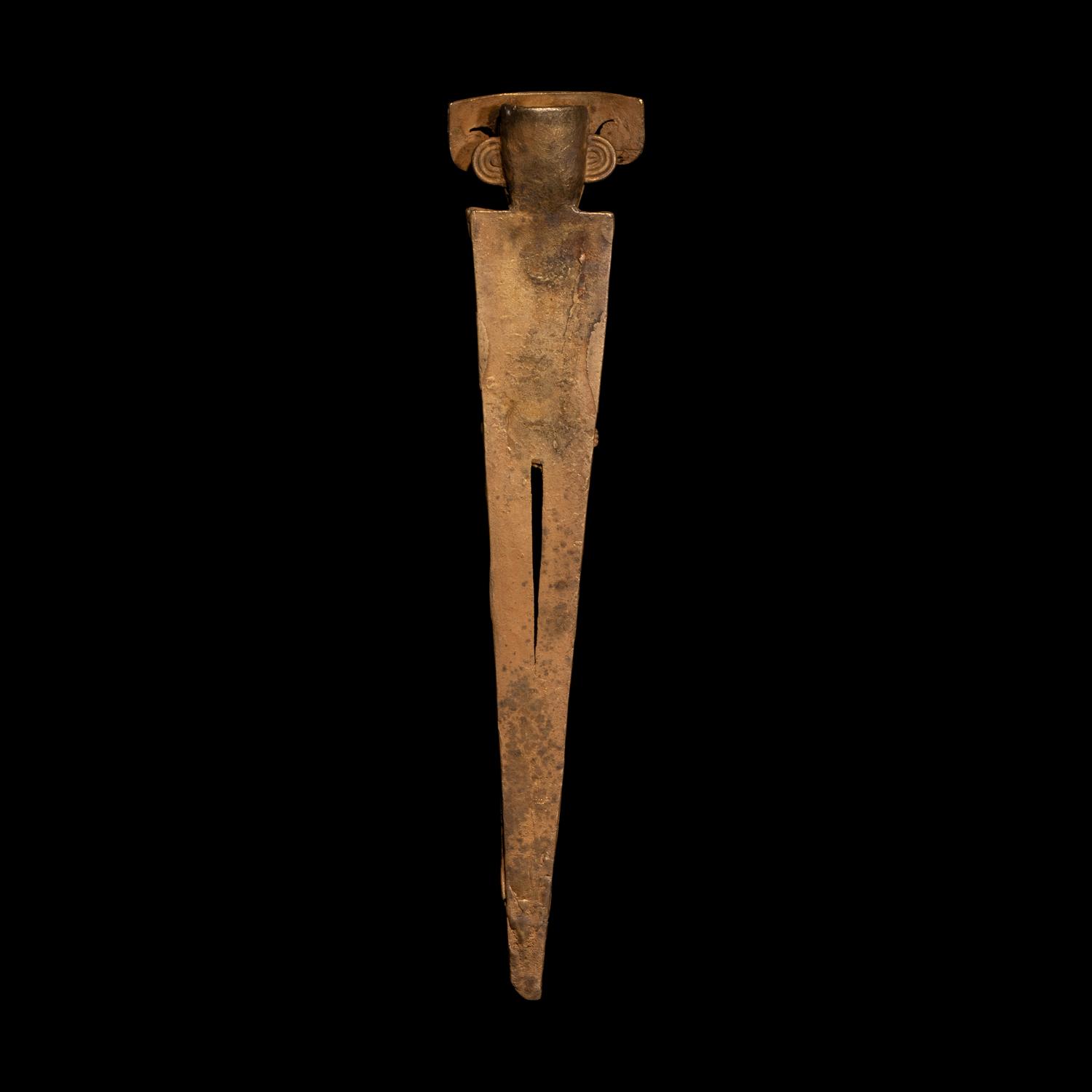 A Muisca Tumbaga Tunjo Figure