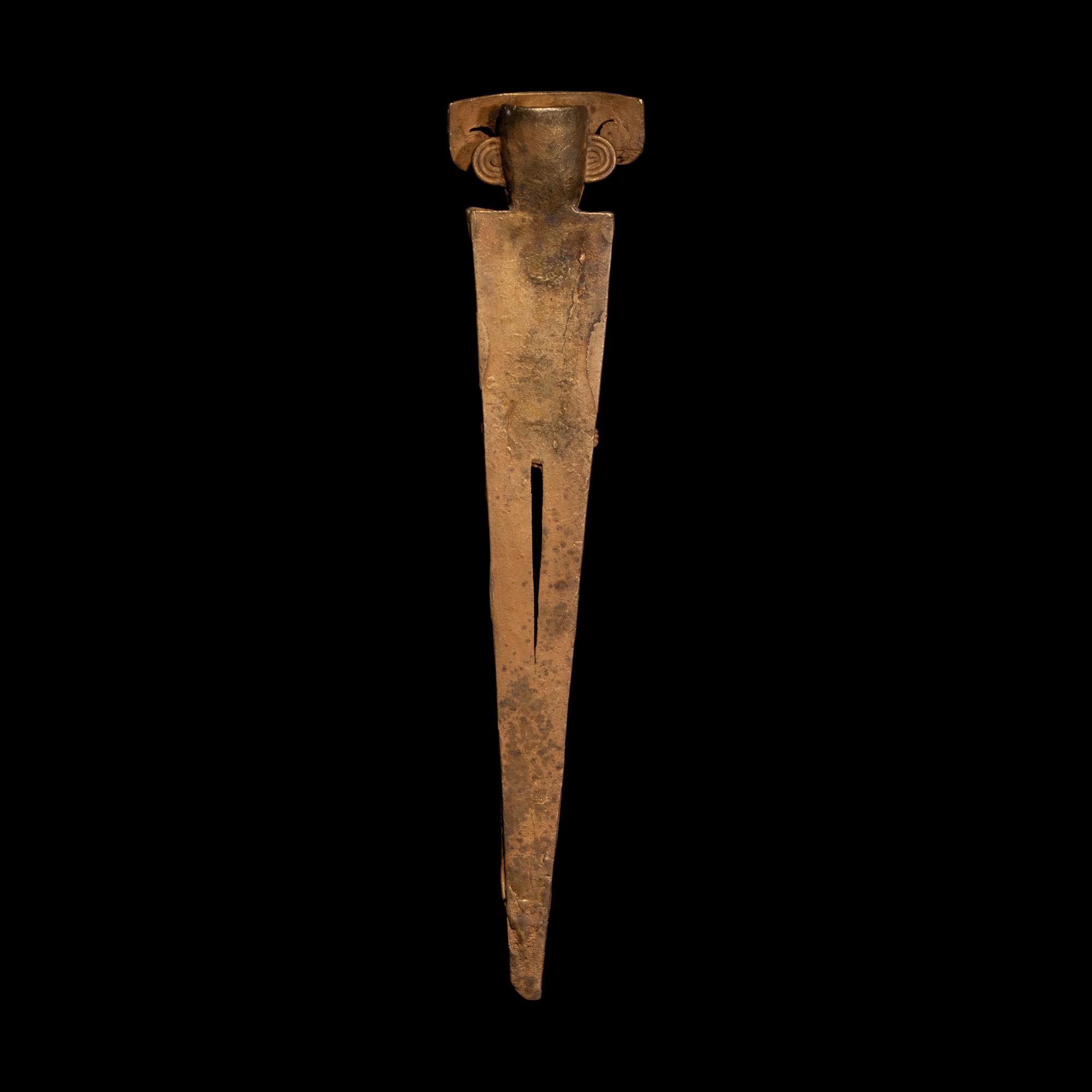 A Muisca Tumbaga Tunjo Figure