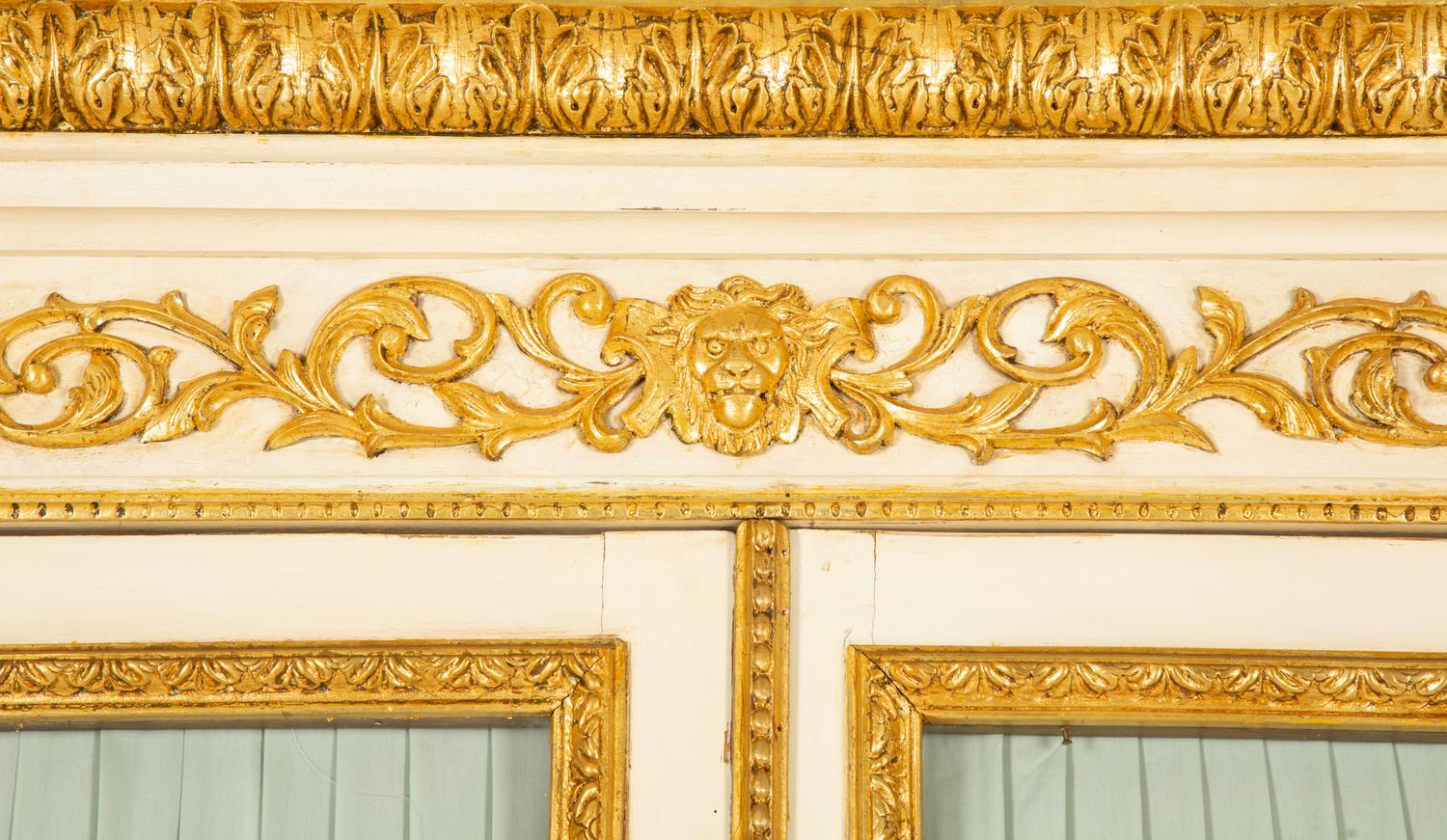 A Louis XVI Style White Painted and Parcel Gilt Armoire — Early 20th Century