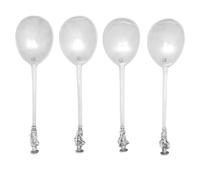 A Set of Four Charles I Silver Apostle Spoons