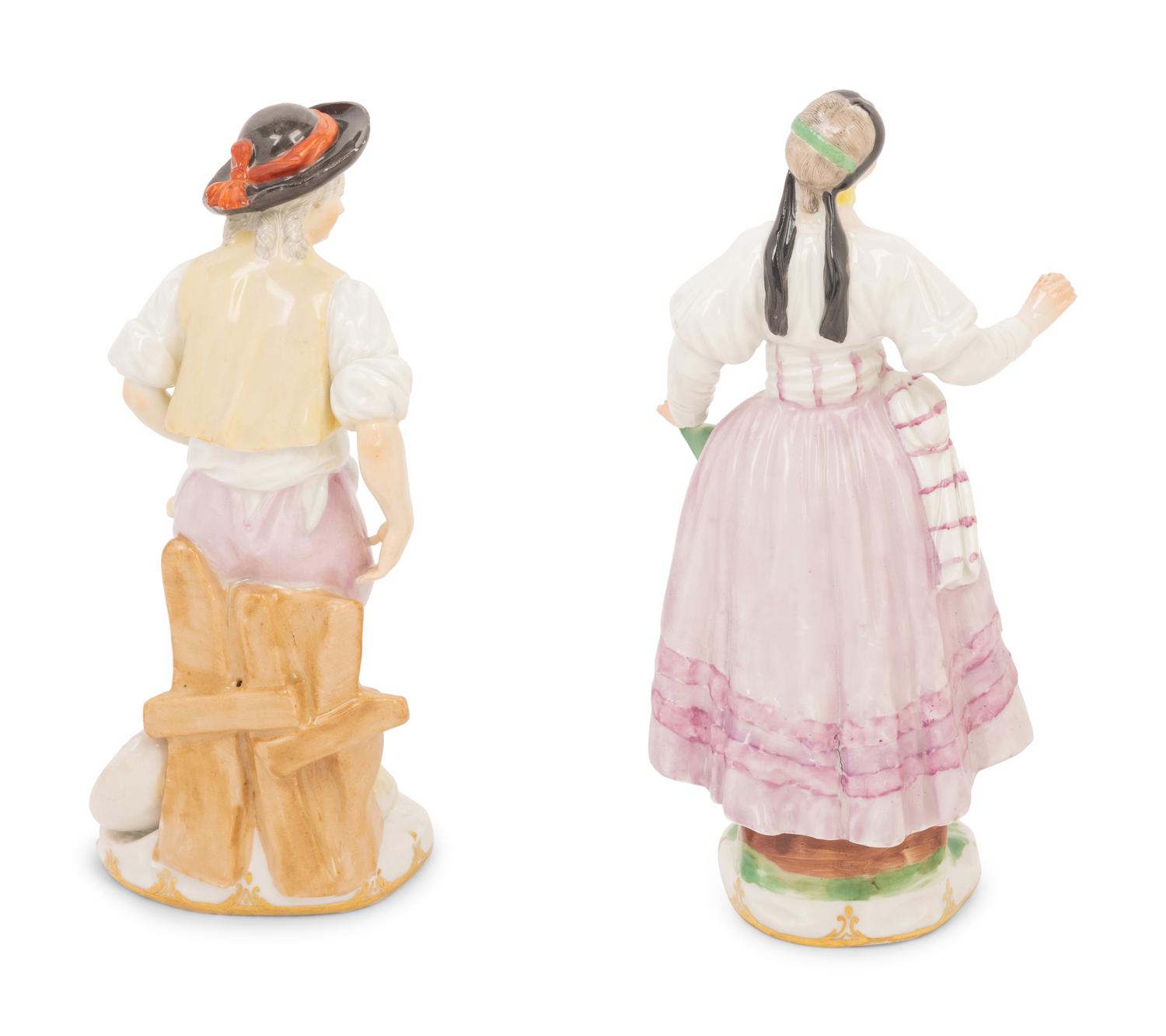A Pair of Vienna Porcelain Figures