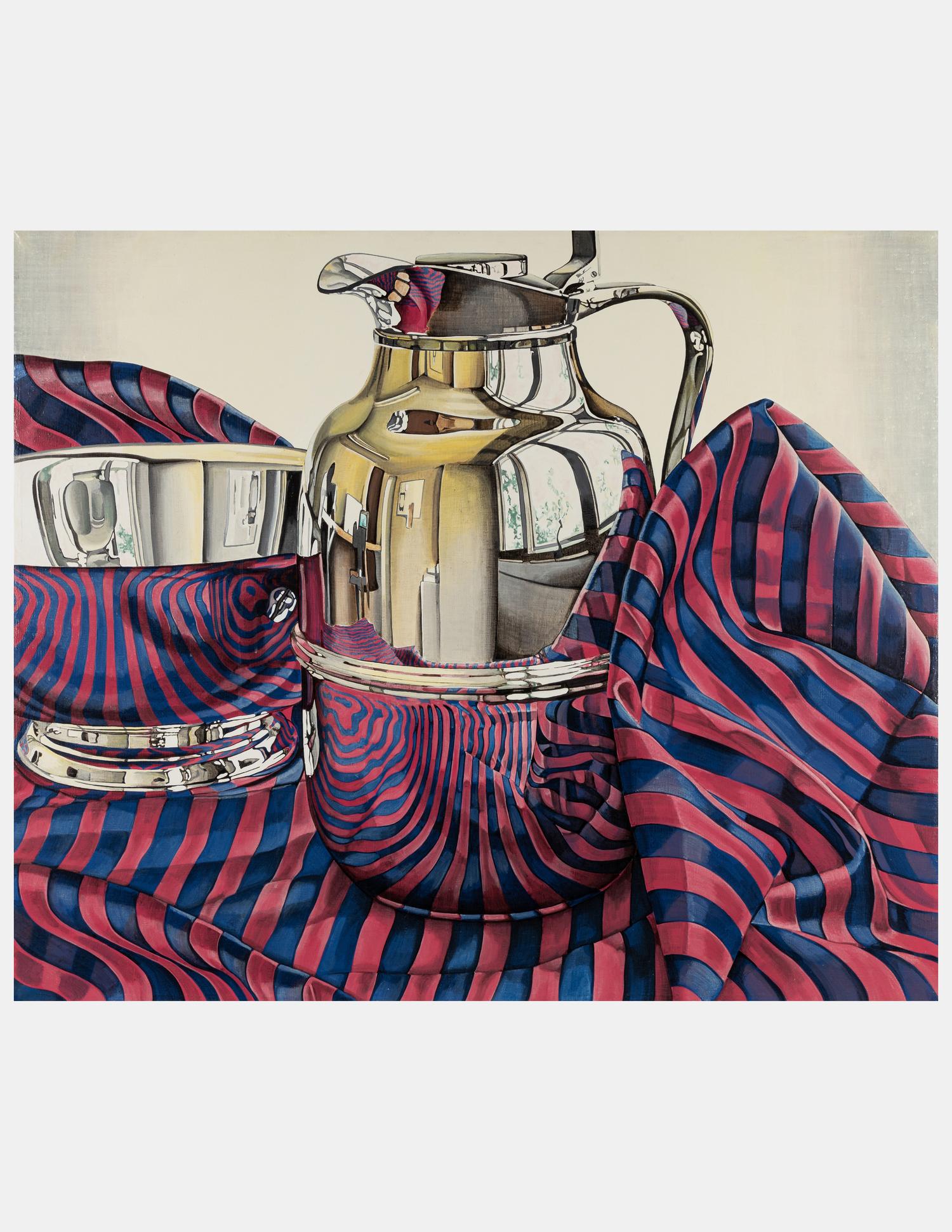Still Life with Red & Blue Stripes , 1977