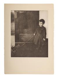 Clarence H. White (1871-1925) Boy with Wagon from "Camera Work, XXIII, 1908