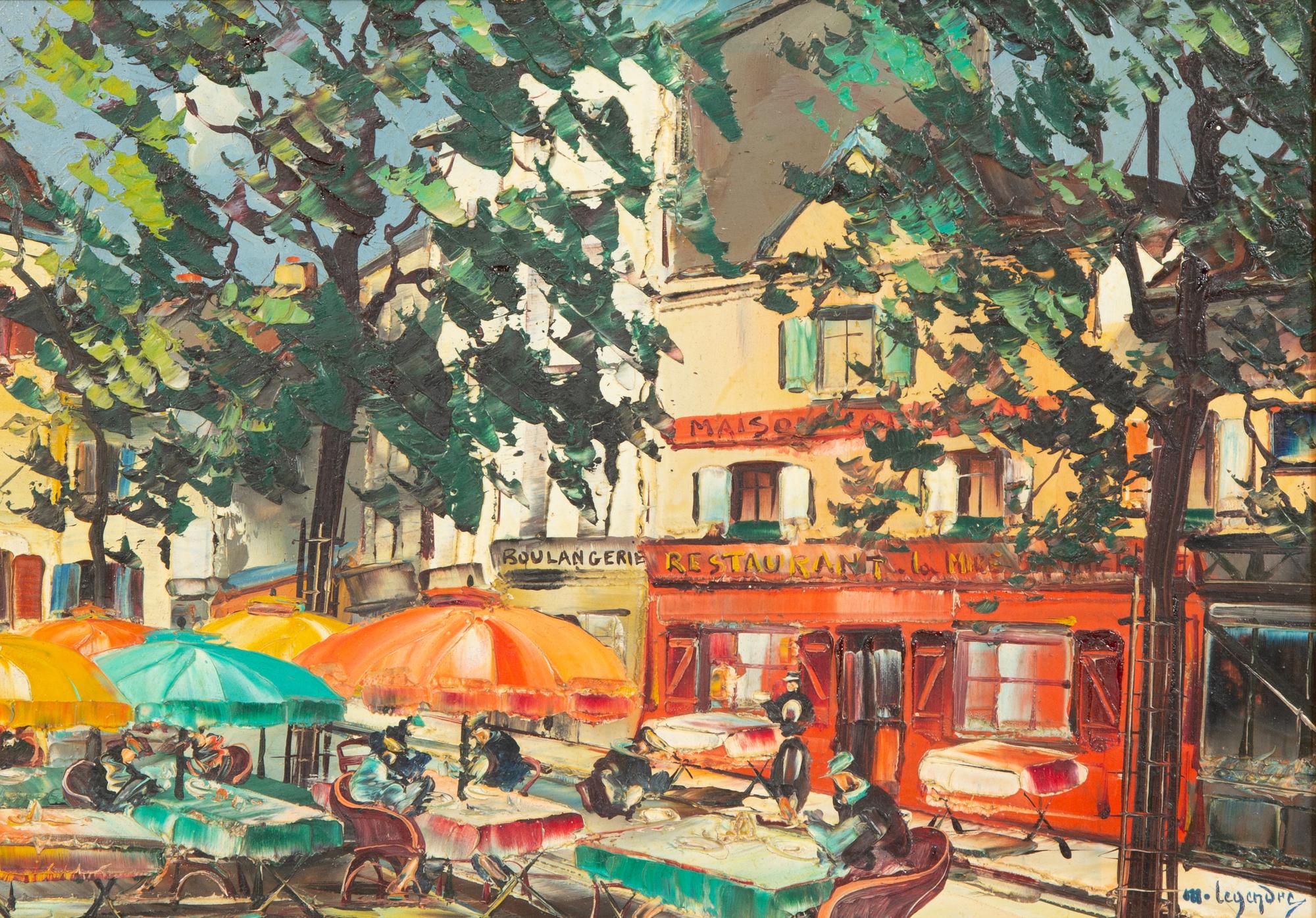 Eighteen Parisian Street Scene Paintings