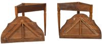 A Pair of Continental Carved Fruitwood Console Tables