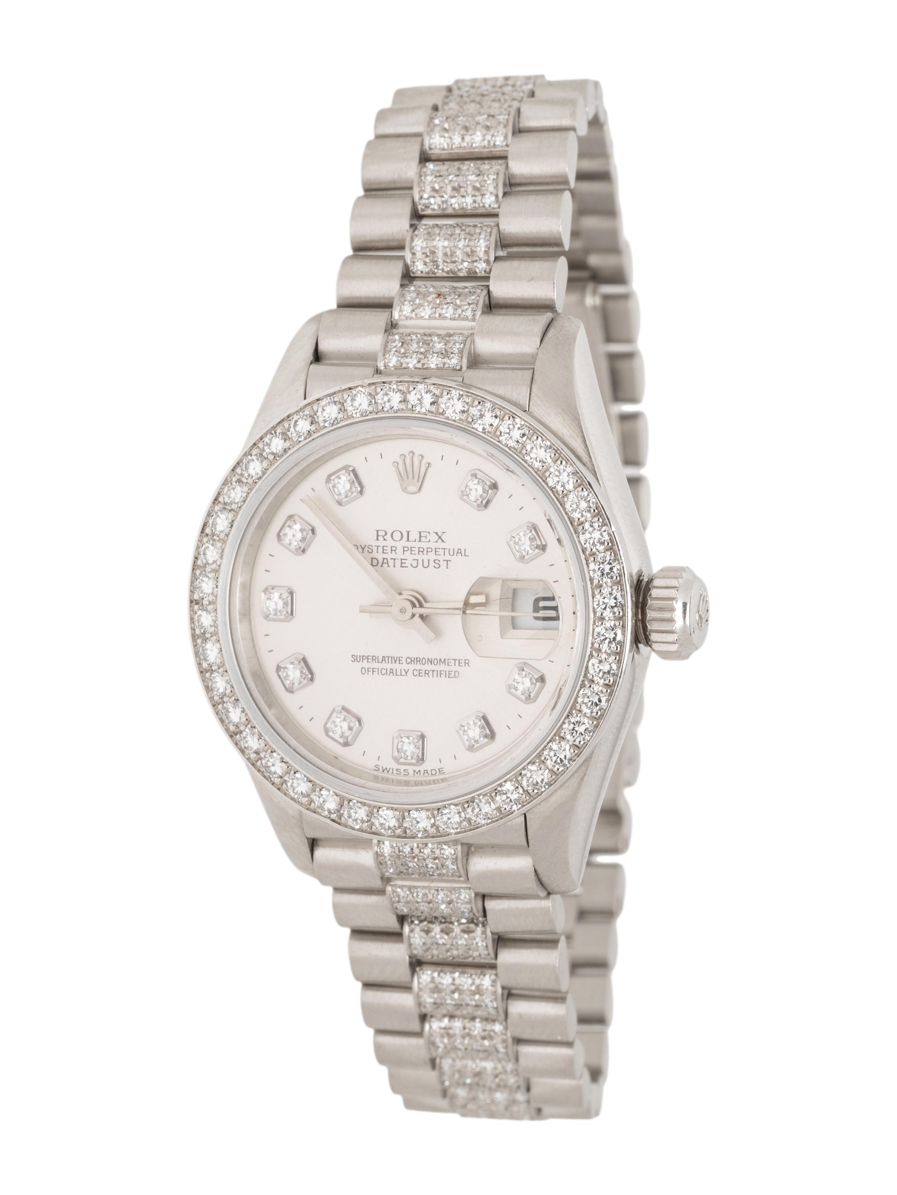 ROLEX, REF. 79136 PLATINUM AND DIAMOND 'OYSTER PERPETUAL LADY DATEJUST' WATCH WITH DIAMOND PRESIDENT BRACELET & ADDITIONAL PLATINUM PRESIDENT BRACELET