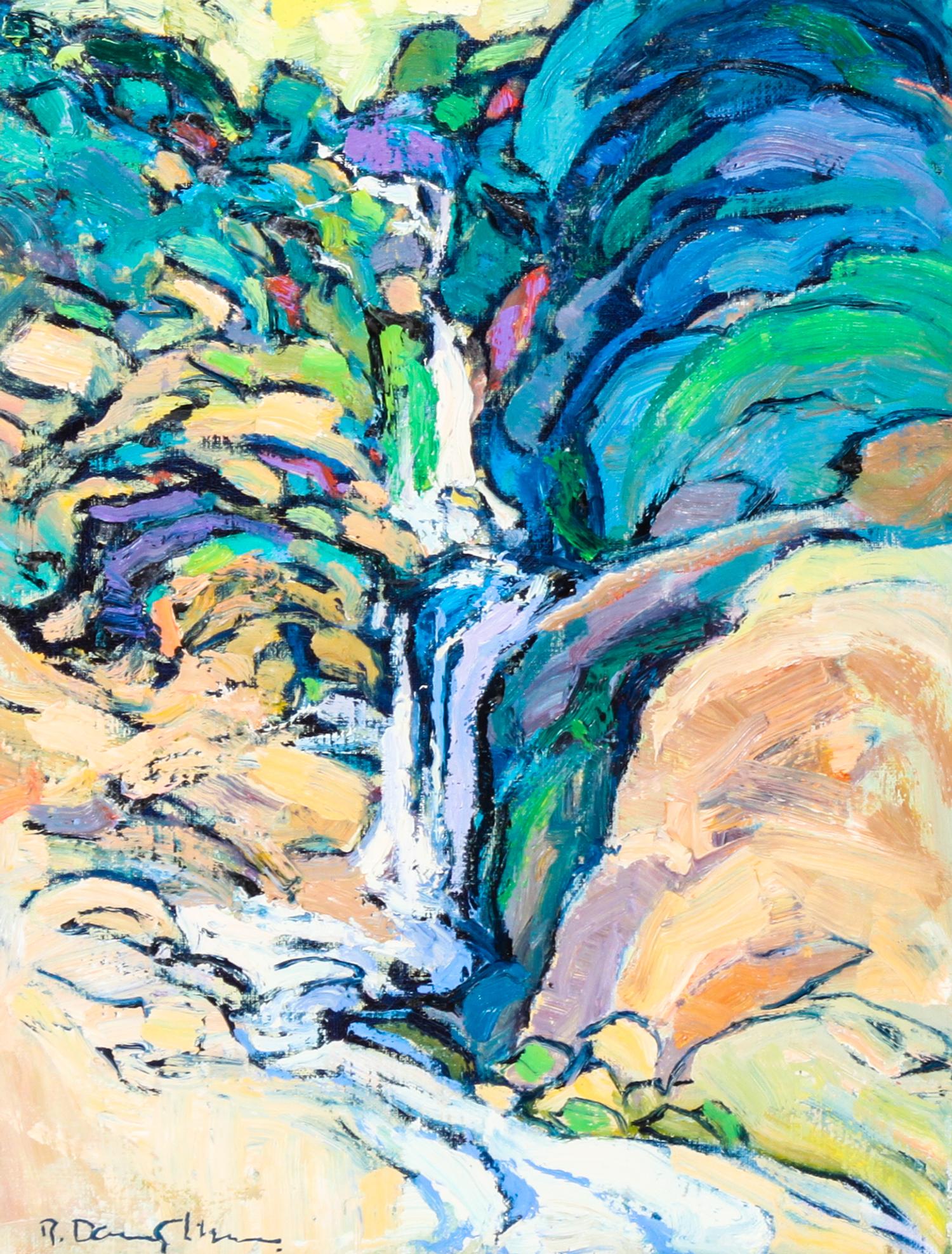Robert Daughters, (American, b. 1929), Waterfall