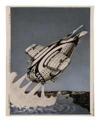 PAUL, Frank R. (1884-1963). Group of 6 painted photographs made for Gernsback's Forecast Magazine. c. 1955-1965.