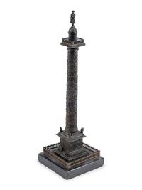 A Grand Tour Bronze Model of the Vendôme Column