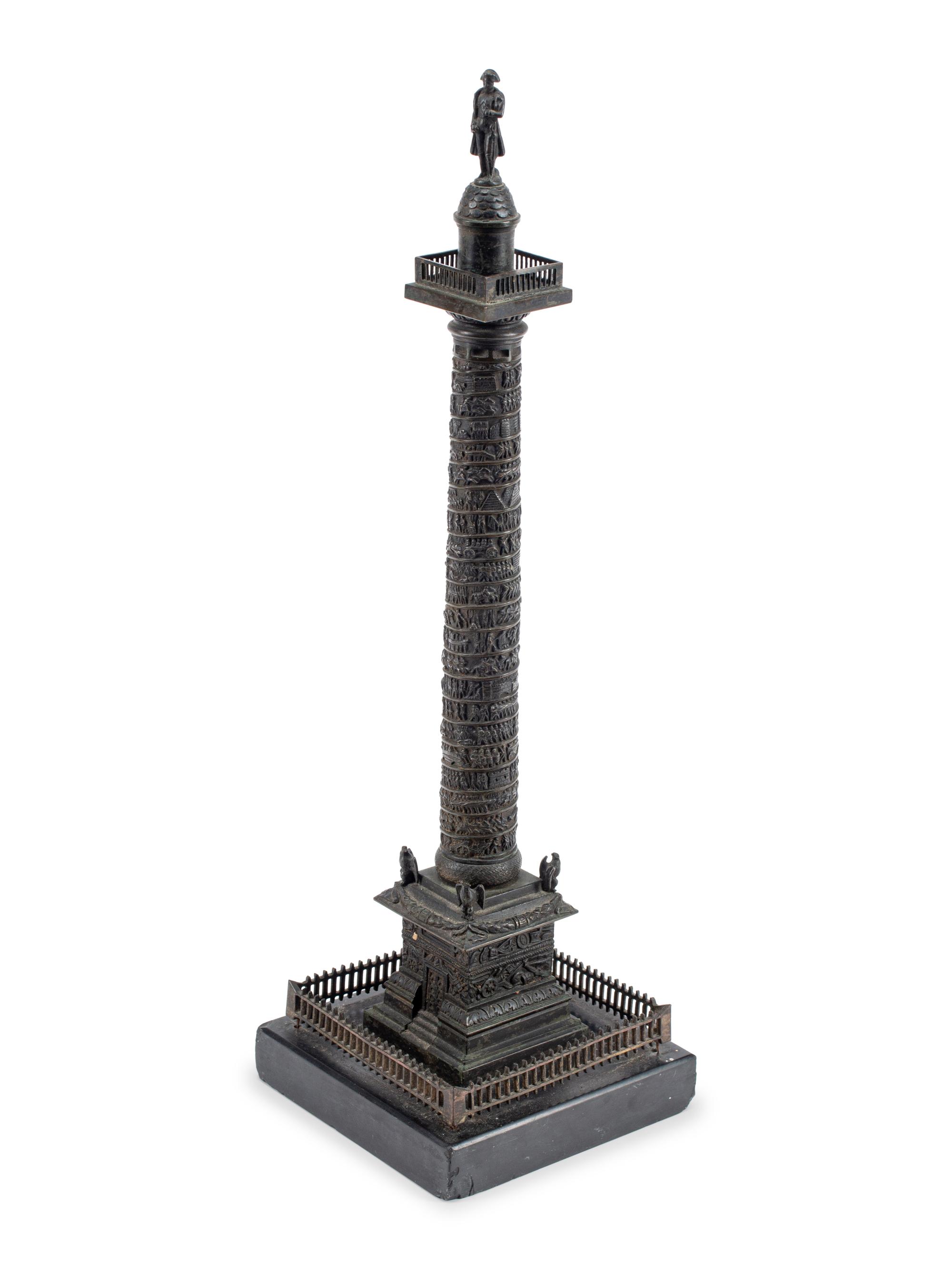 A Grand Tour Bronze Model of the Vendôme Column