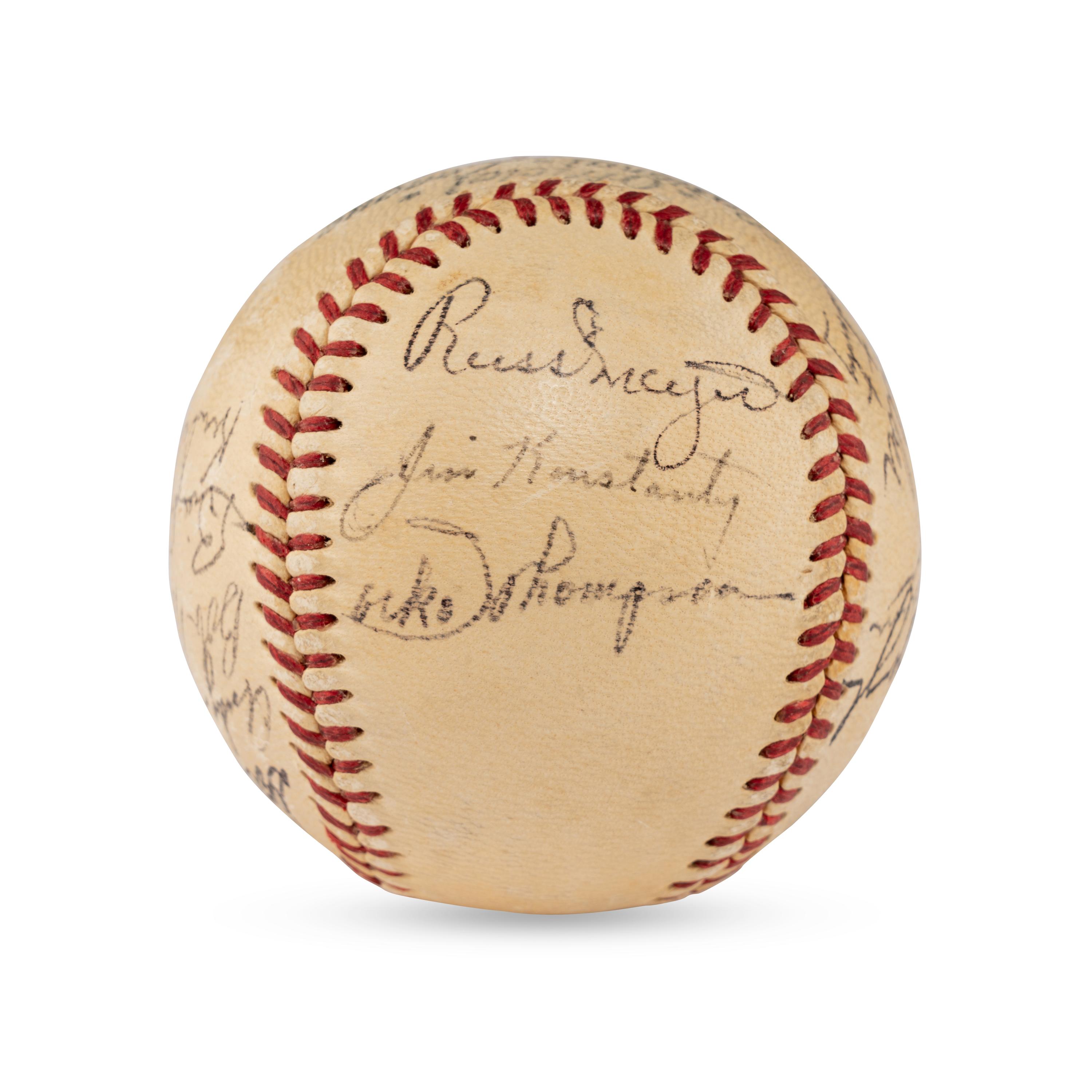 A 1951 Philadelphia Phillies Team Signed Autograph Baseball