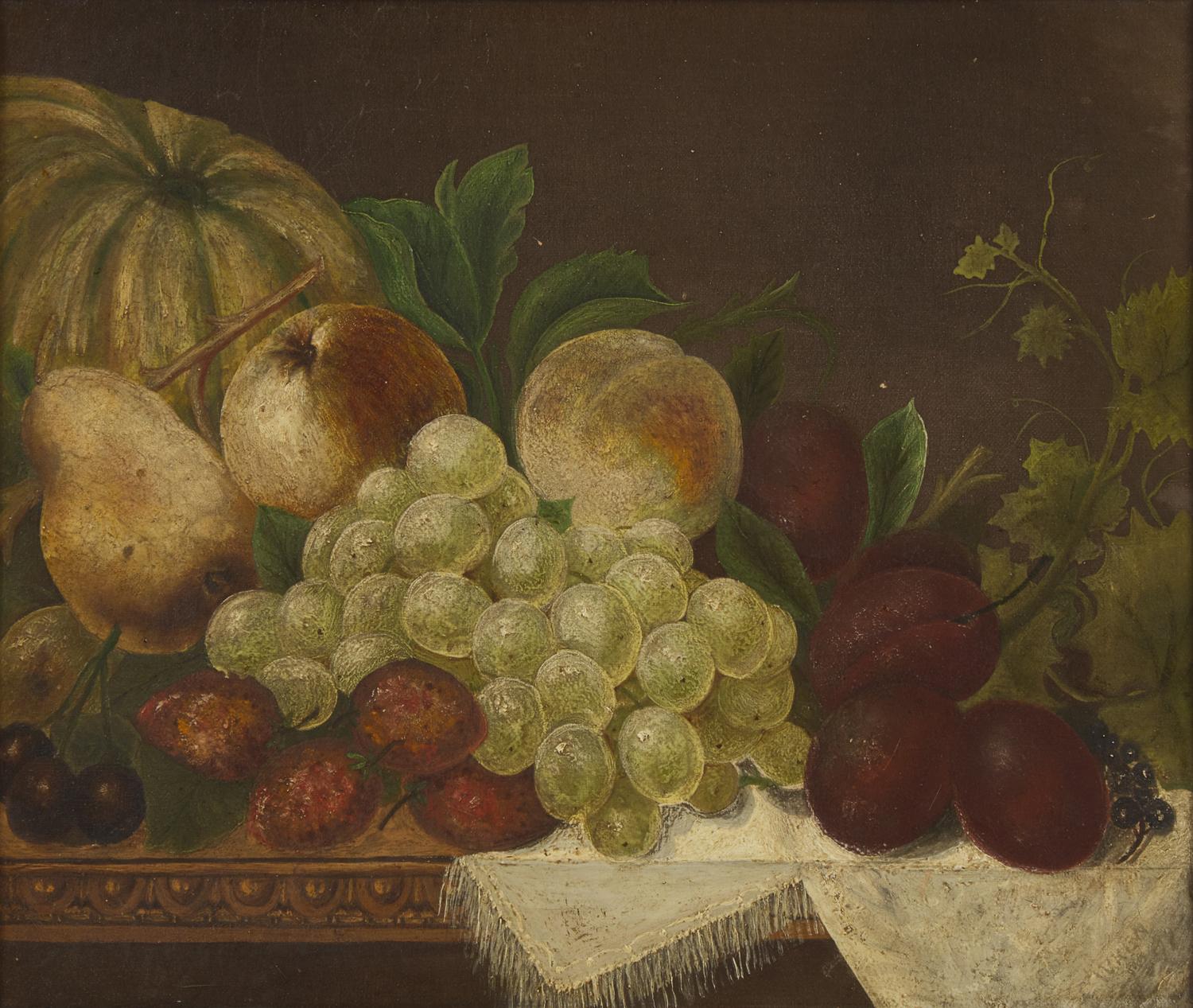 English School 19th Century, A Pair: Still Lifes with Fruit , Dated "1898”