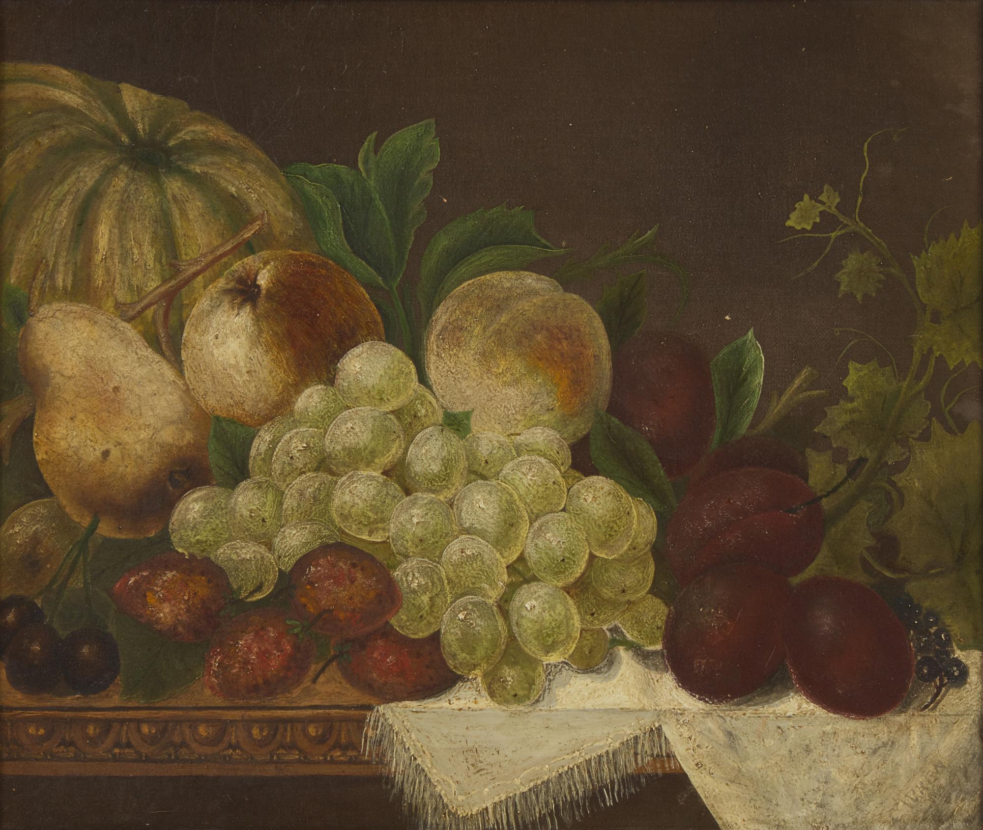 English School 19th Century, A Pair: Still Lifes with Fruit , Dated "1898”