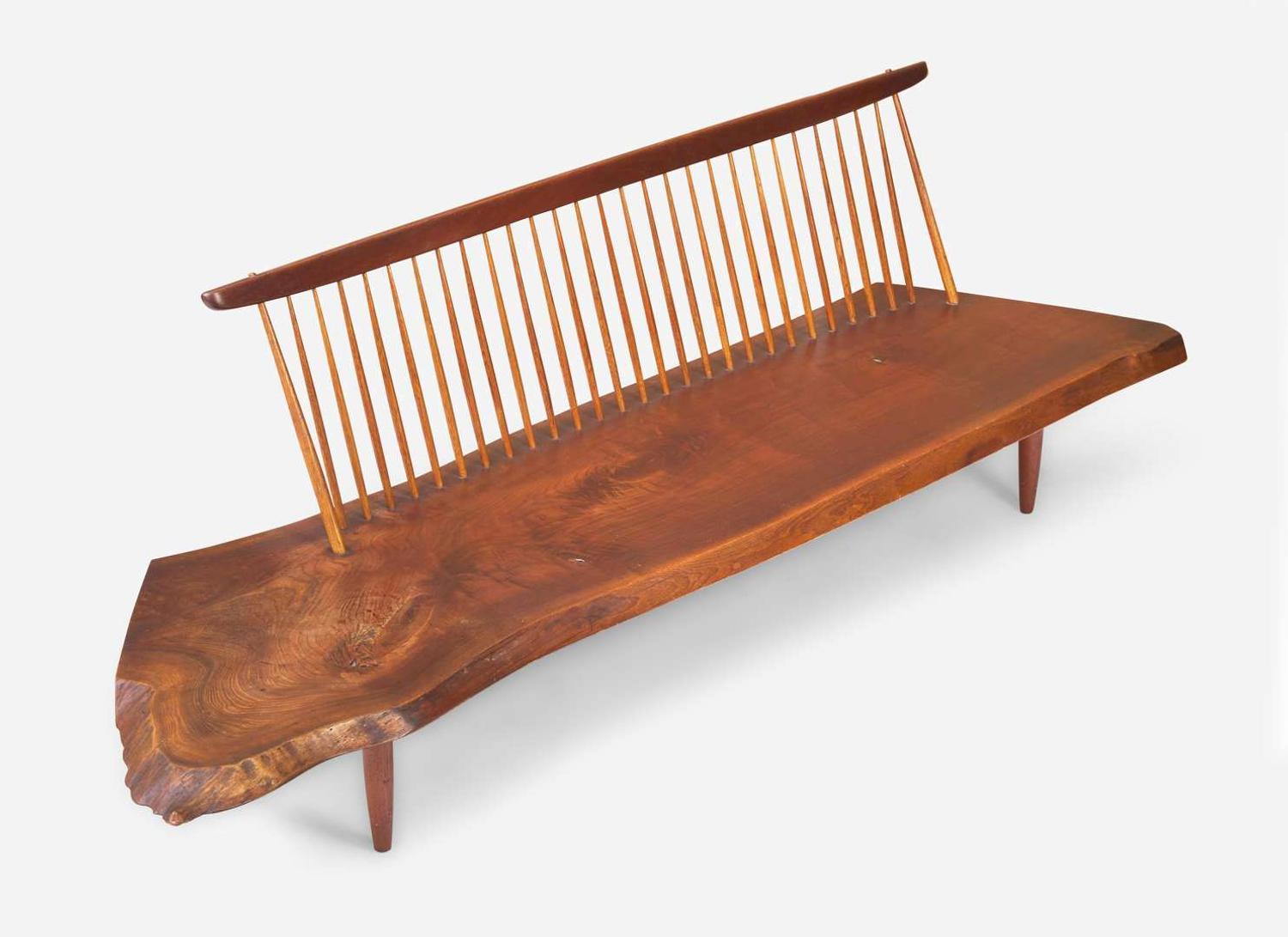 George Nakashima, Fine "Conoid" Bench