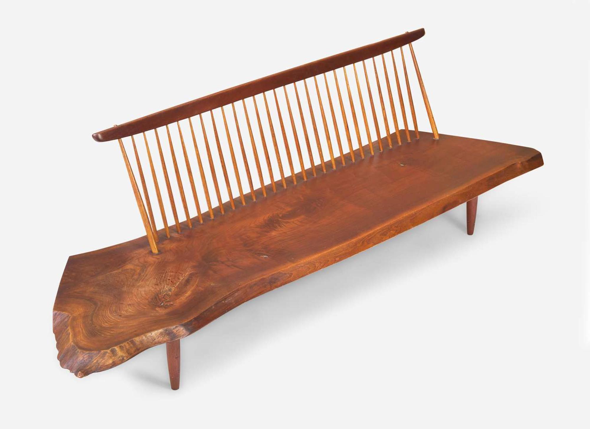 George Nakashima, Fine "Conoid" Bench
