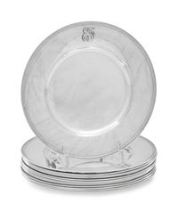 A Set of Twelve American Silver Bread Plates