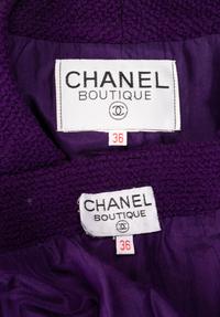 Chanel Purple Fantasy Tweed Suit, 1990s