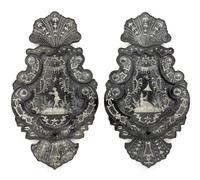 A Pair of Venetian Glass Mirrors