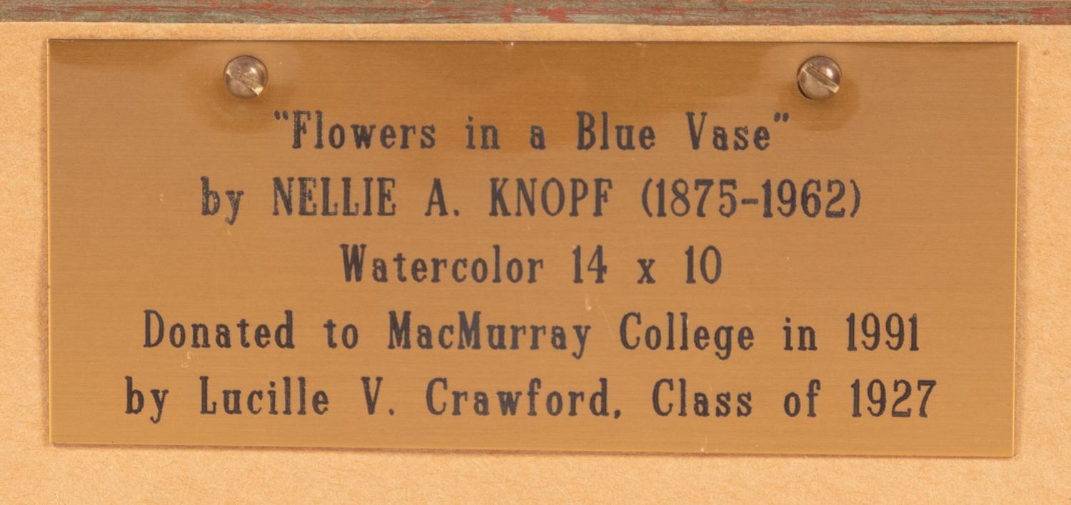 Still Life with Flowers in a Blue Vase