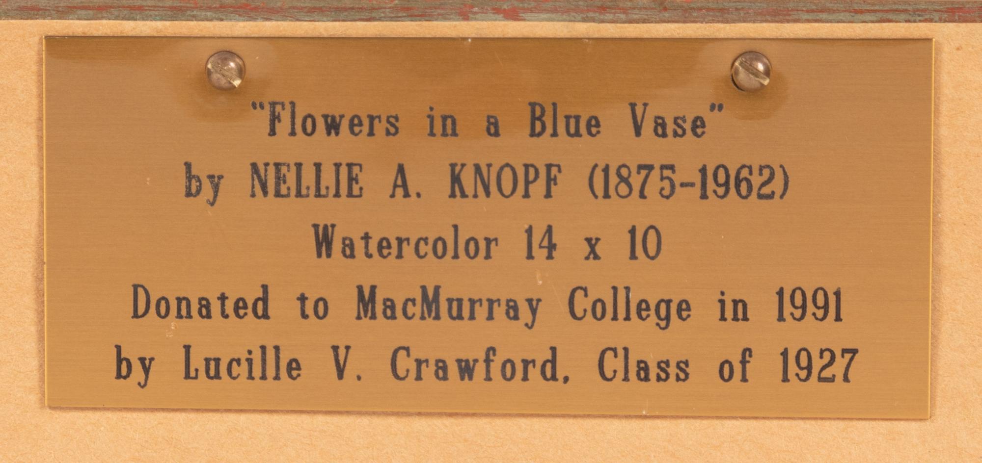 Still Life with Flowers in a Blue Vase