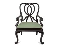 A Dutch Rococo Style Ebonized Armchair — 20TH CENTURY