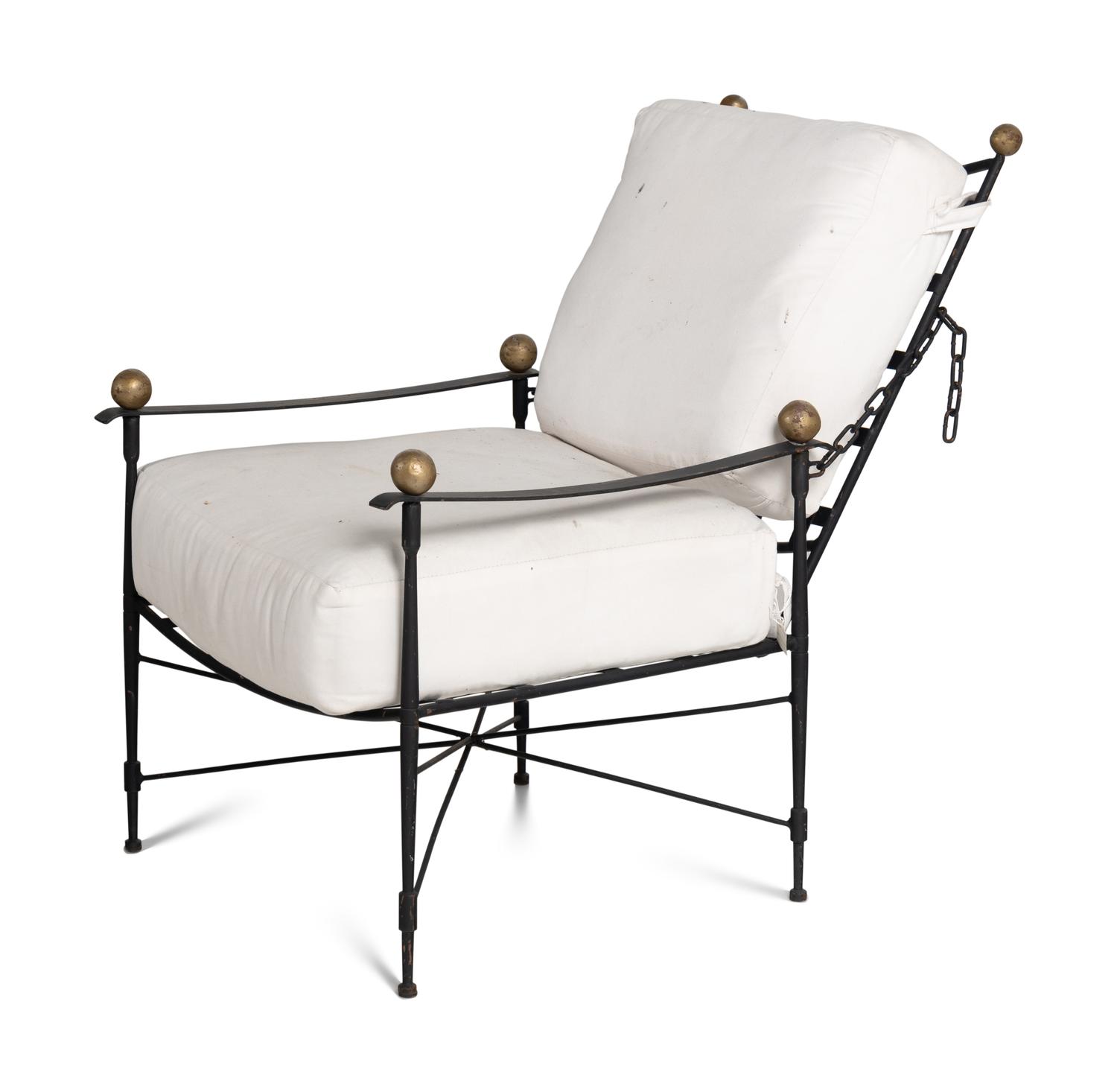 A Set of Four Mario Papperzini 'Amalfi' Reclining Arm Chairs