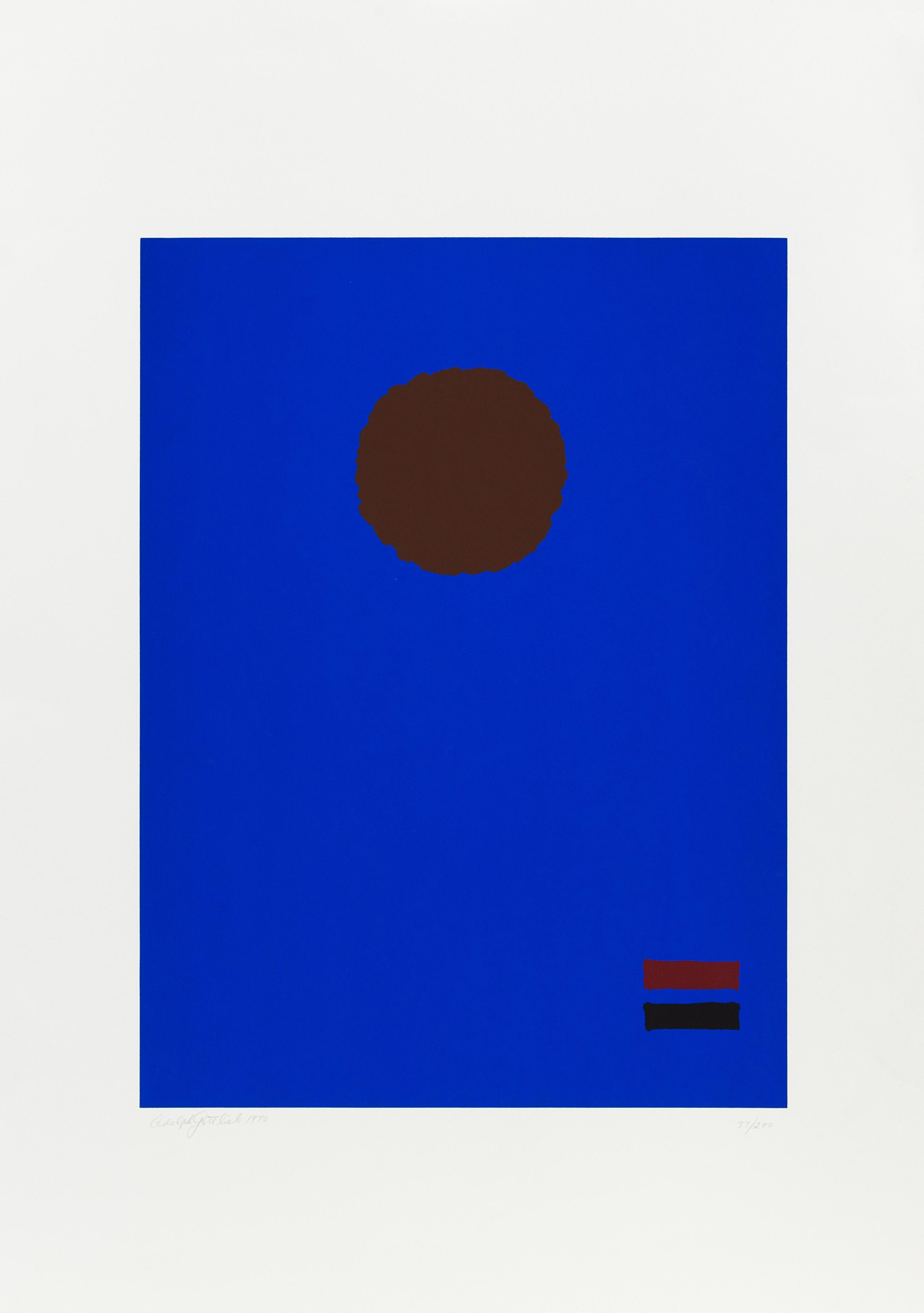 Adolph Gottlieb, (American, 1903-1974), Blue Night, 1970