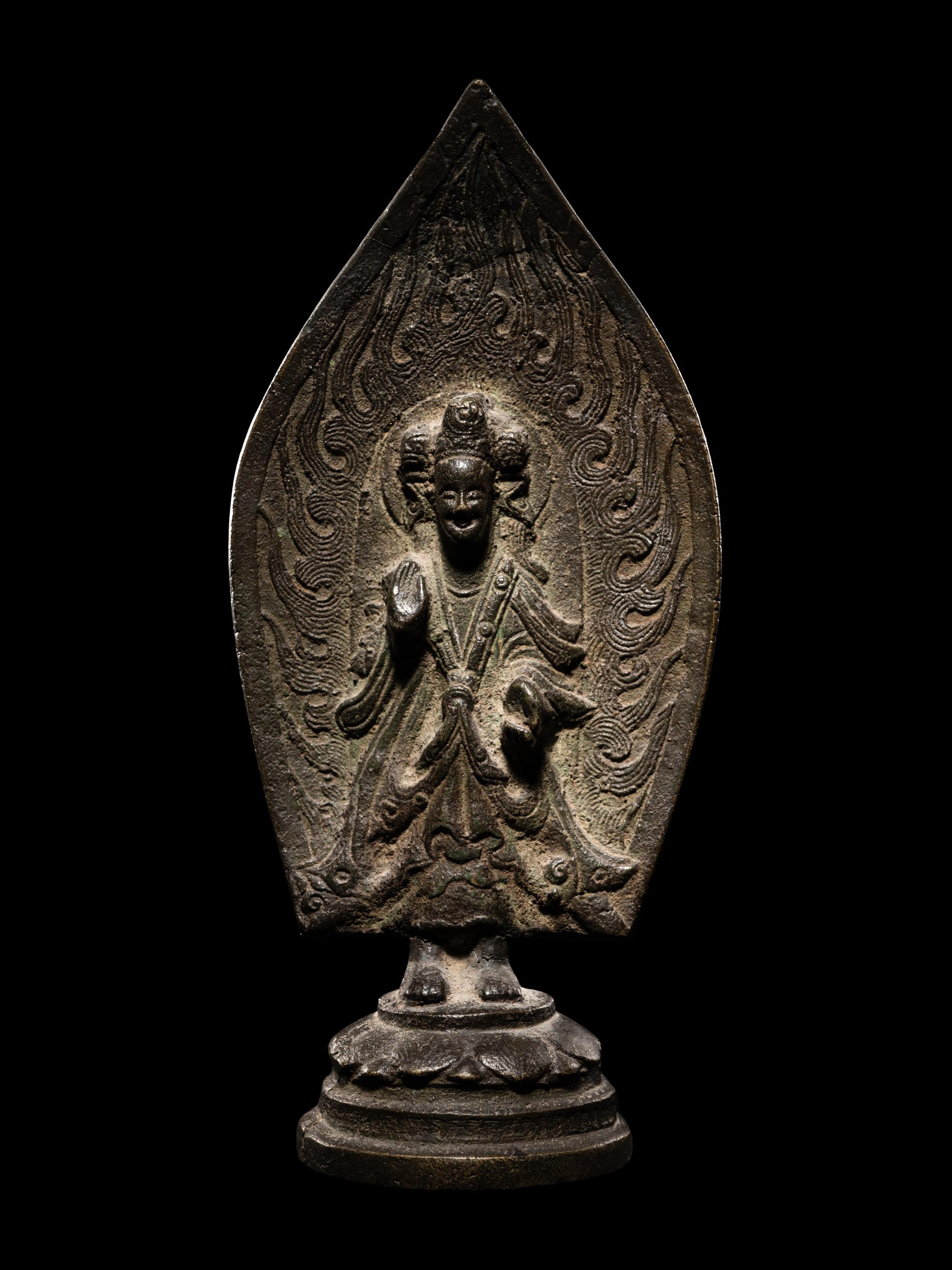 A Bronze Votive Figure of Buddha